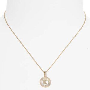 NADRI Round 'K' Initial Pendant Necklace